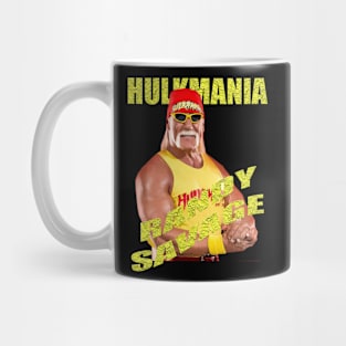 Randy Savage Hulk mania T shirt Yellow Mug